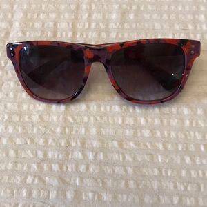 Final/Anthropologie red, black, purple sunglasses